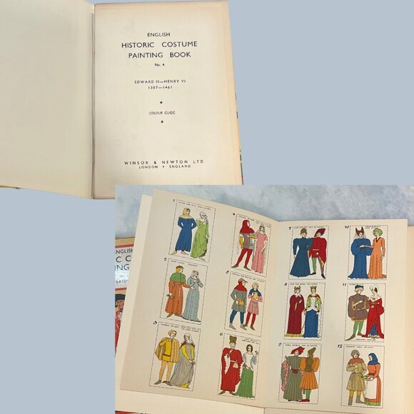 Winsor & Newton Ltd, Historic Costume Painting Book RARE COMPLETE SET 16 VOLUMES - Picture 10 of 16